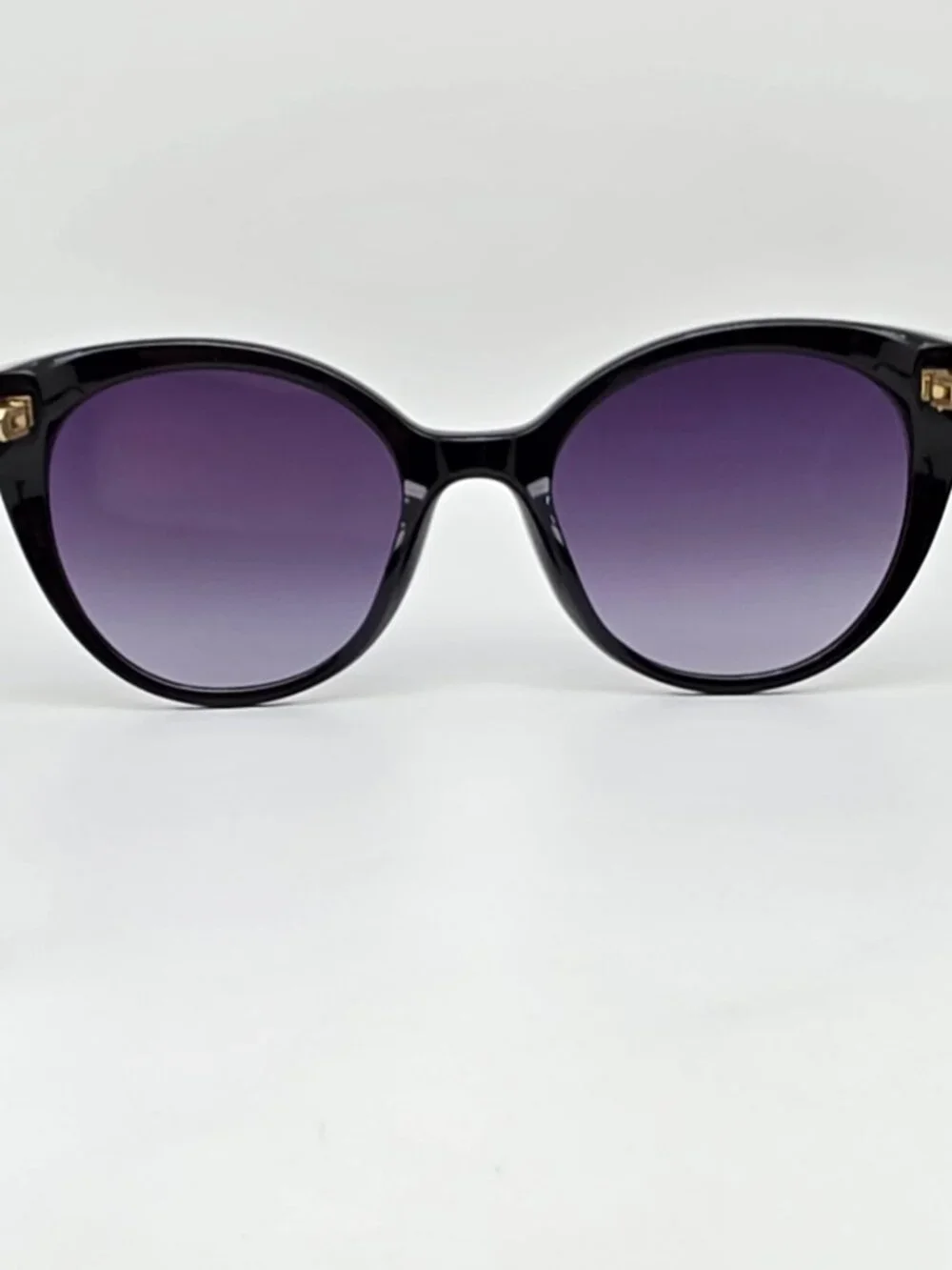 Kate Spade Samantha Black Frame Grey Gradient Lens Cat Eye Sunglasses 54-20-140